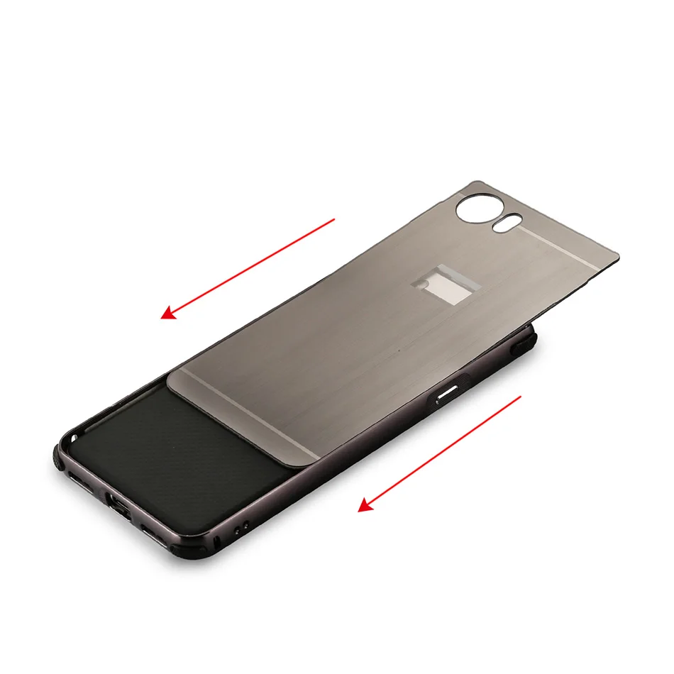 Чехол для телефона Blackberry KEYone, противоударный чехол, жесткая задняя крышка, алюминиевая металлическая рамка для Blackberry KEYone DTEK70