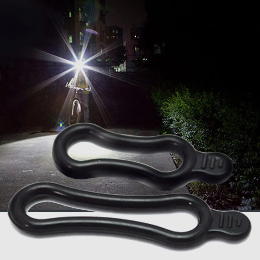 Perfect 2pcs Rubber Ring Bicycles Handbar Light Holding Band Holder For Bike LED Headlight Headlamp Fixing Parts 1