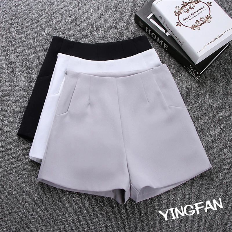 

2019 New Summer hot Fashion New Women Shorts Skirts High Waist Casual Suit Shorts Black White Women Short Pants Ladies Shorts