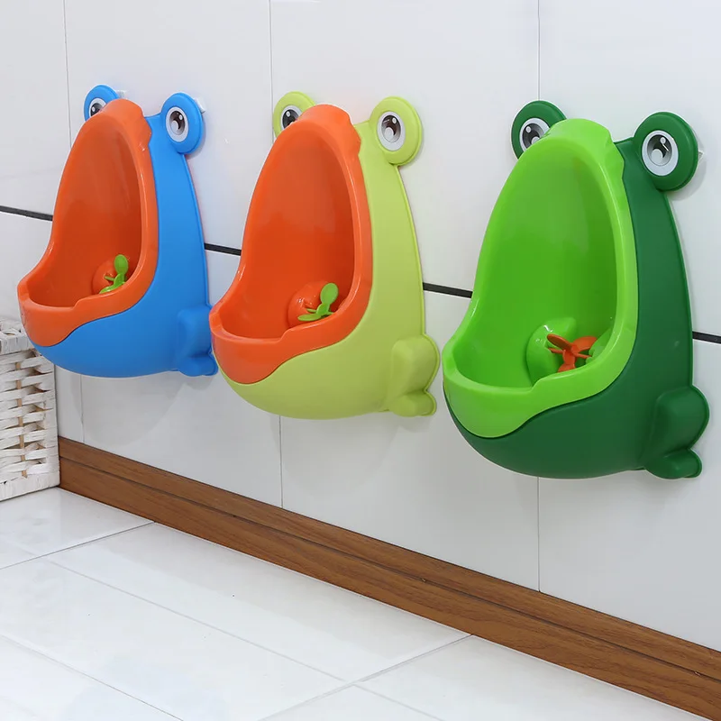 Baby Boy Potty Toilet Training Frog Children Stand Vertical Urinal Boy Pee Potty Infant Toddler Wall-Mounted Urinal for Children