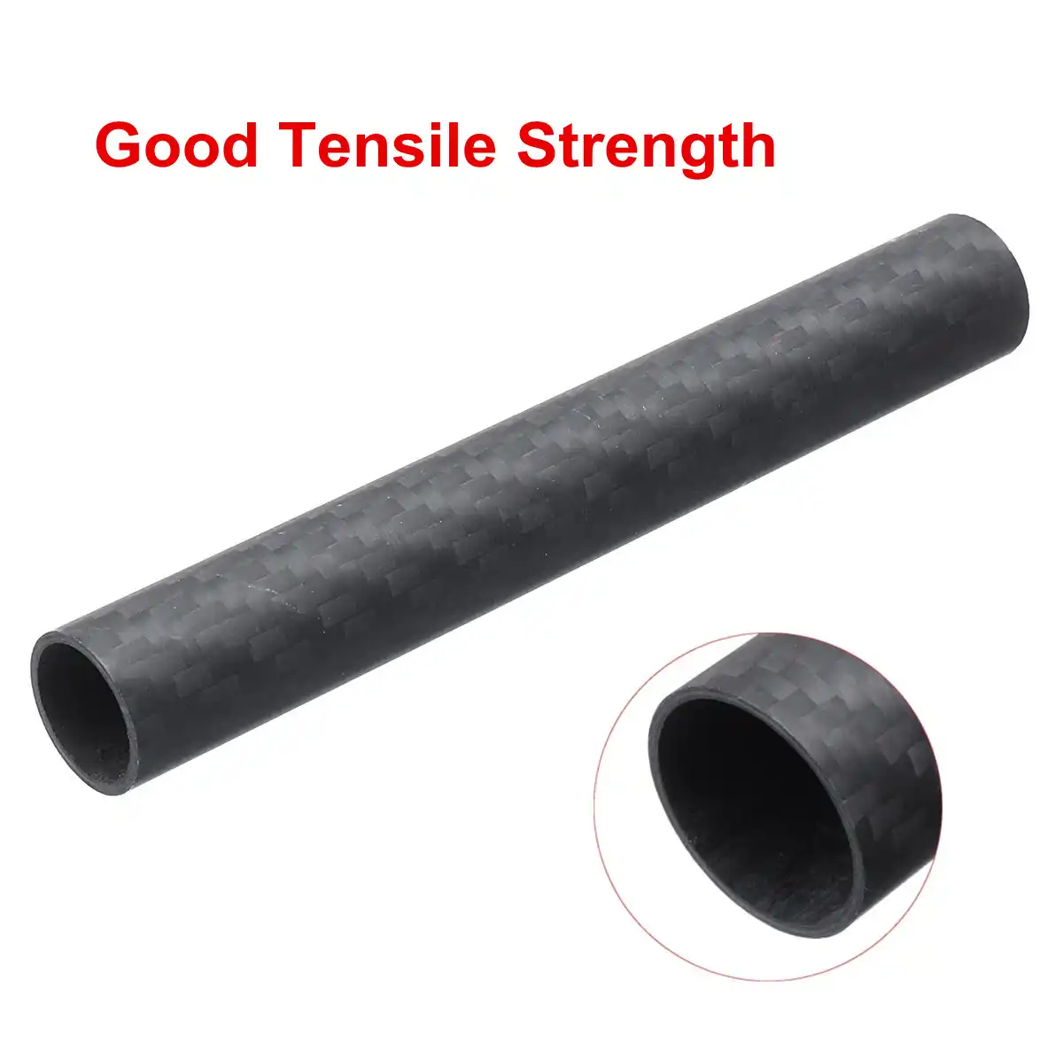 SOOKi 3K Matte Surface Plain Weave Carbon Fiber Tube 14x8x1000mm,14x8x1000mm,3pcs