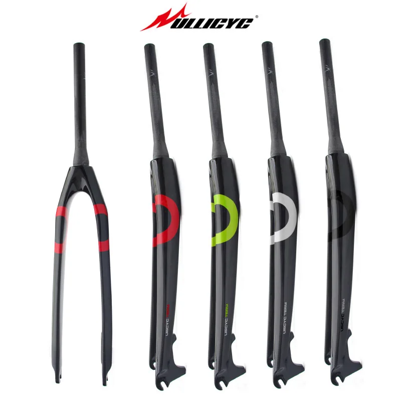 

ULLICYCY Ultra-light Superstrong 26"/ 27.5"/ 29"Inch Mountain Bike Full Carbon Front Fork MTB Bicycle Disc Brake Carbon Fork