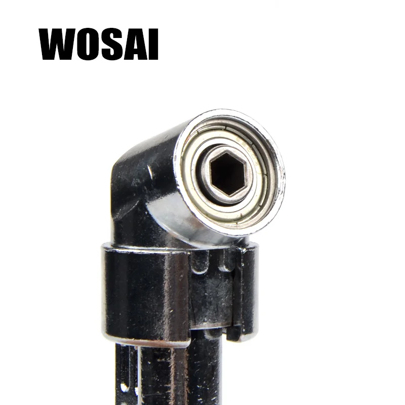 WOSAI 1/4 &quotМагнитный угловой отвертка адаптер 360 градусов Регулируемый фланец