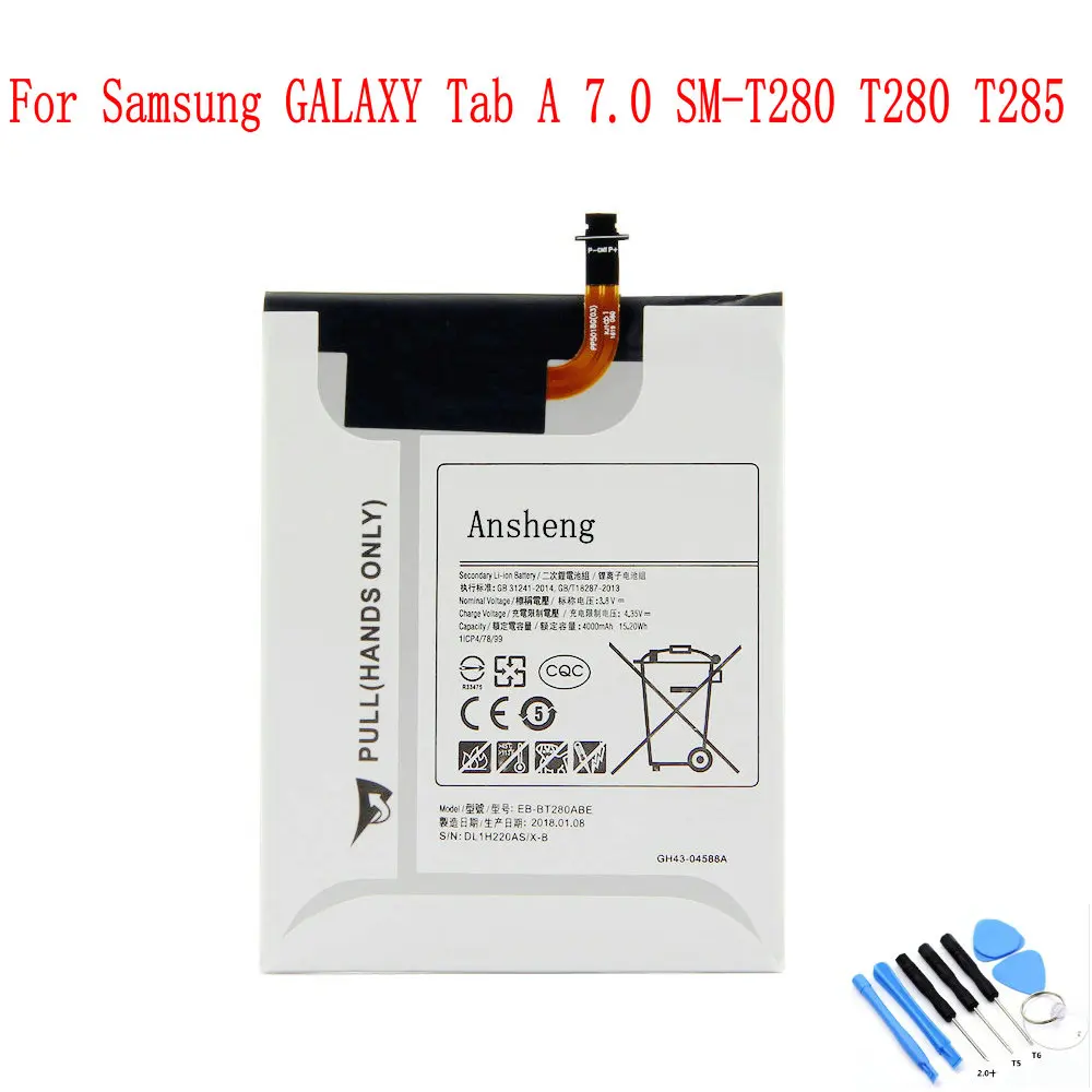 Оригинальный аккумулятор Ansheng для планшетов Samsung Galaxy Tab A 10. 0 T280 T285 | Мобильные