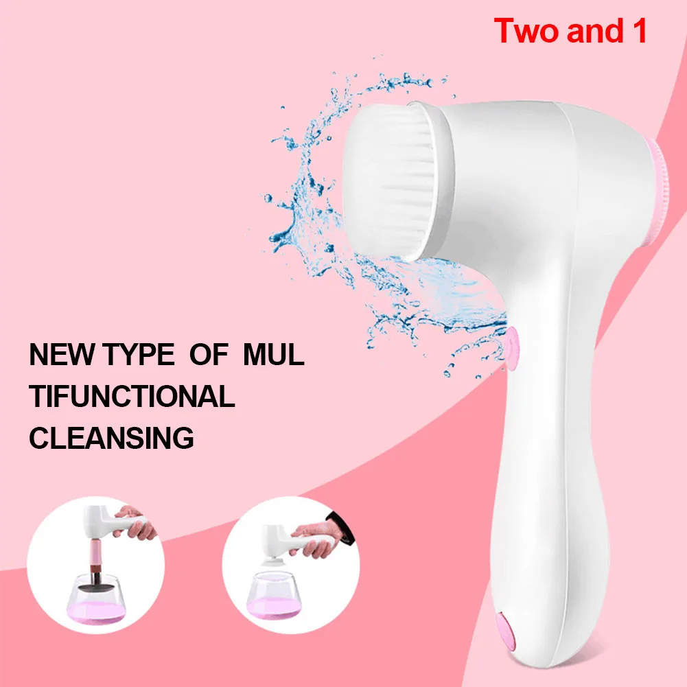 

Facial Rechargeable Silicone Electric Comedone Waterproof Wash Face Cleansing Brush Pore Cleaner Instrument Acne Skin Care