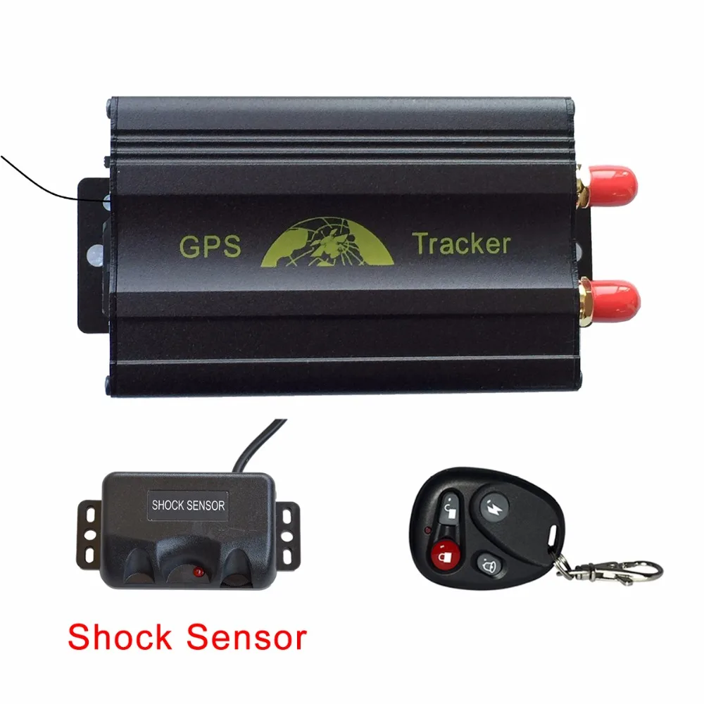 With Shock Sensor TK103B Car GPS Tracker System,GPS&GSM Real time