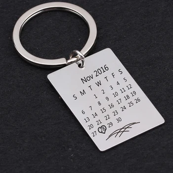 

Stainless Steel Engraved Calender Personalized Customed Date Gift For Lovers' Family Friend Special Date Wedding Anniversary