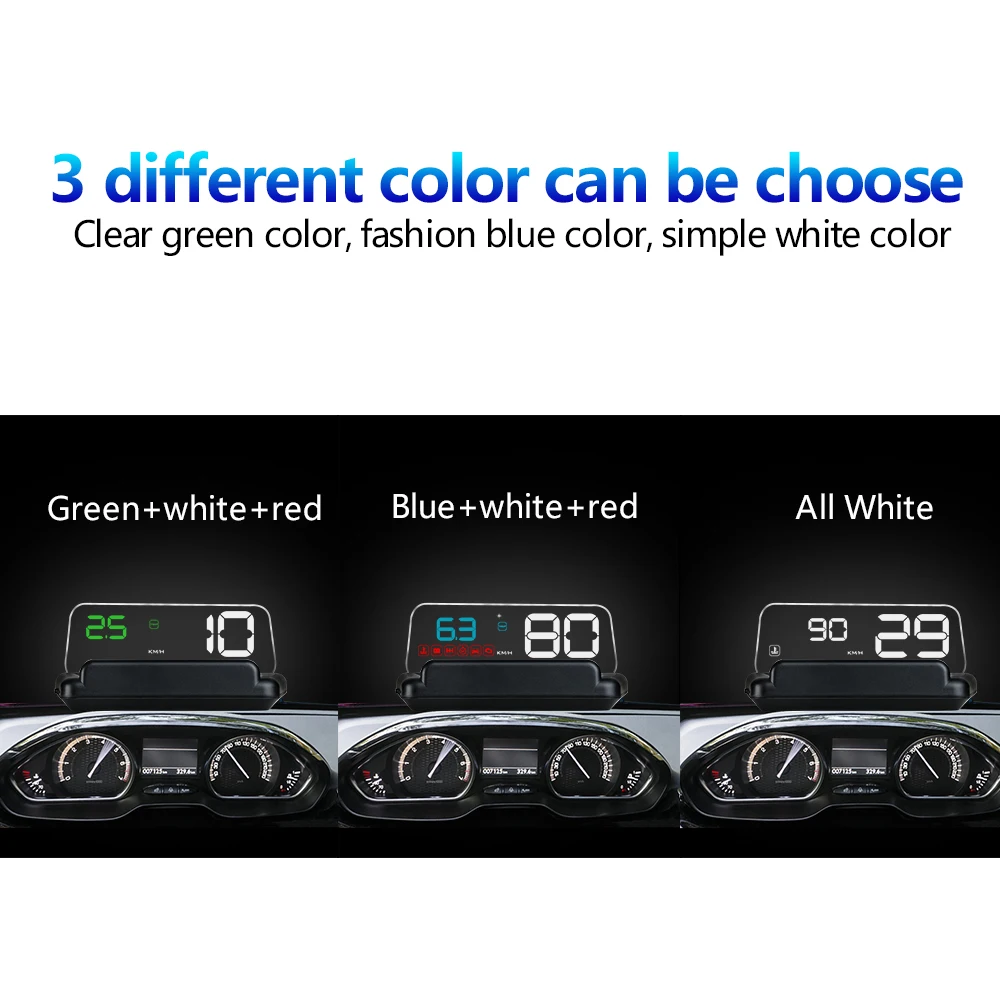  GPS Speedometer OBD2 Smart Gauge Display Car Projector Velocimetro Digital Universal Para Autos Wit