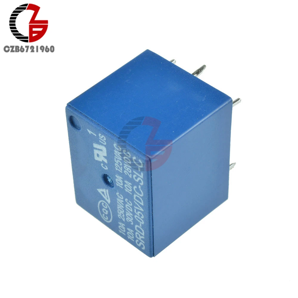 10 шт. SRD 05VDC SL C 5 в постоянного тока А реле питания модуль PCB тип T73 5V футов 5VDC DIP