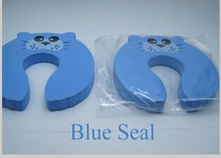 Высокое качество-детская Защитная дверная пробка, защитный продукт, Детская безопасная Милая дверная заглушка, угловая детская дверь fangga pad - Цвет: Синий