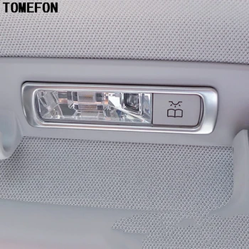 

1piece For Benz GLC 2016 2017 X205 Stainless Steel Rear Roof Reading Lamp Lights Decorative Frame Sticker Cover Trim