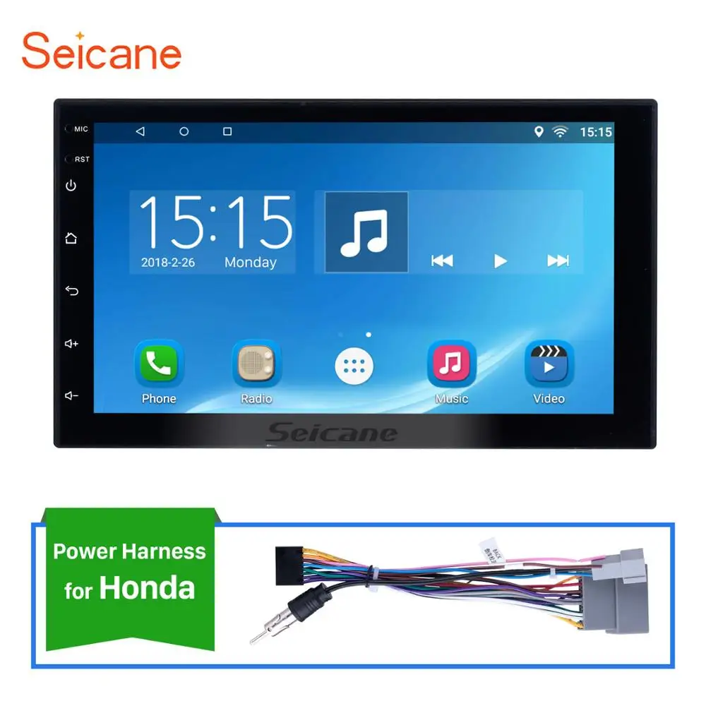 Seicane 2Din Android 8,1 7 дюймов Универсальное автомобильное радио для NISSAN TOYOTA KIA VW hyundai Suzuki Honda RAV4 Солнечный YARIS COROLLA VIOS - Цвет: for Honda cable