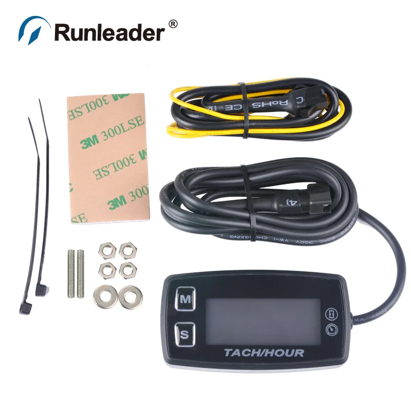 Runleader светодиодный счетчик часов Tach HM035L Тахометр для мотоцикла мотокросса