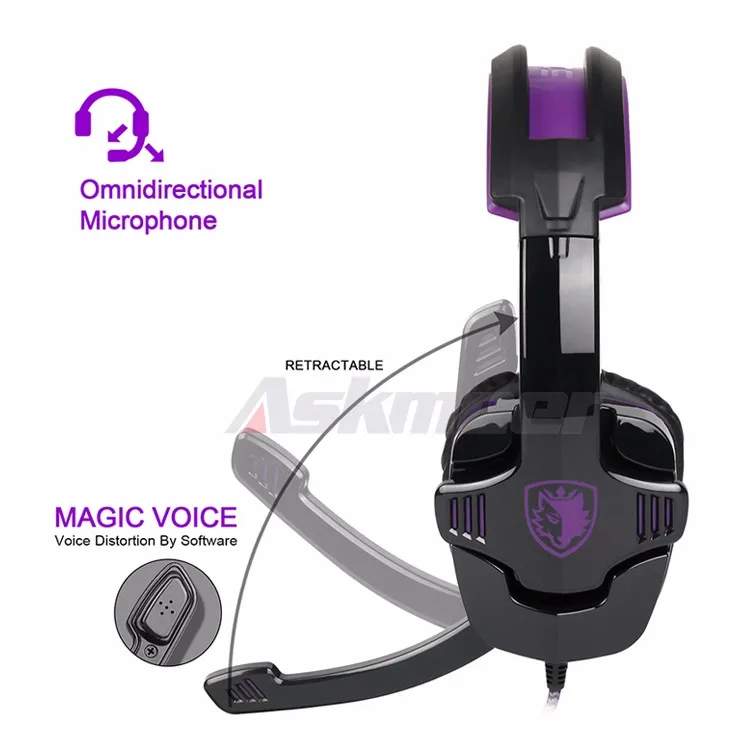 SADES SA930 PS4 Headset Stereo Sound 3.5mm Computer Headset PS4 Gaming Headphones + Mic fone de ouvido for PC Mobile Phone EJ03 (5)