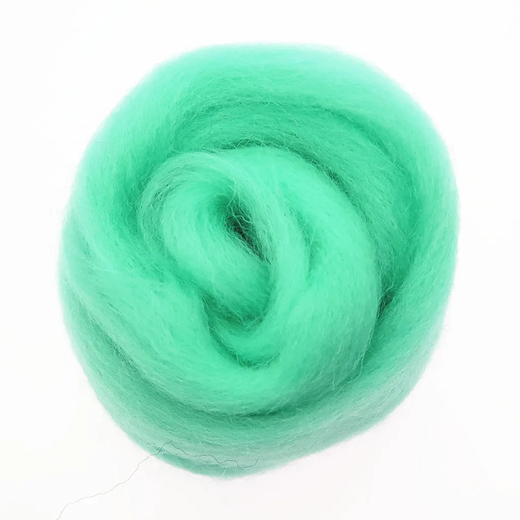 10/50/100g светильник Green Series шерстяные волокна цветок игрушки животных шерсть-ровинг иглы для валяния ручной работы спиннинг DIY Craft материалы инструмент
