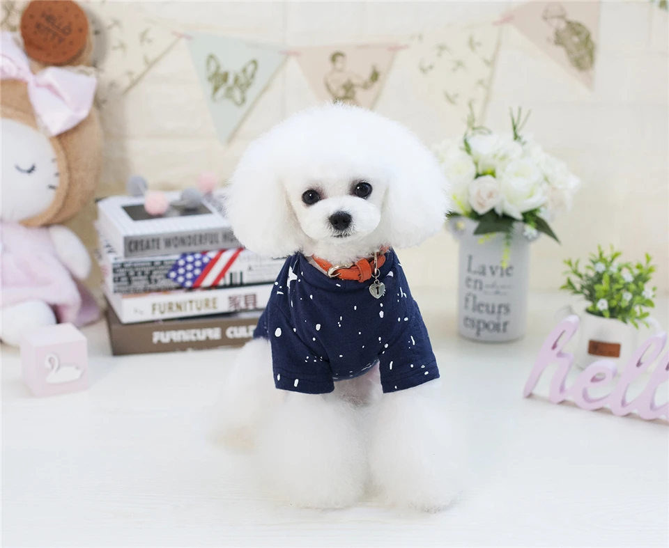 Cotton T-Shirt Clothing for Dogs Summer Spring Dog Clothes Pets Chihuahua (5)