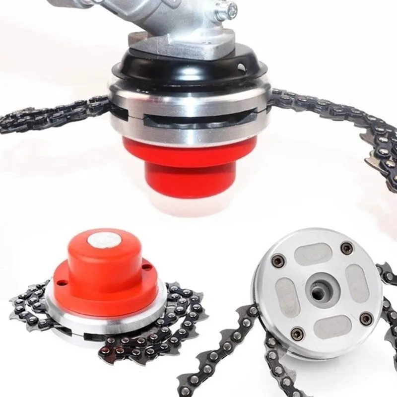 Universal Steel Grass Trimmer Head Chain Brush cutter for Garden Grass Weed Cutter Tools Lawn Mower Spare Parts Universal Steel Grass Trimmer Head Chain Brush cutter for Garden Grass Weed Cutter Tools Lawn Mower Spare Parts