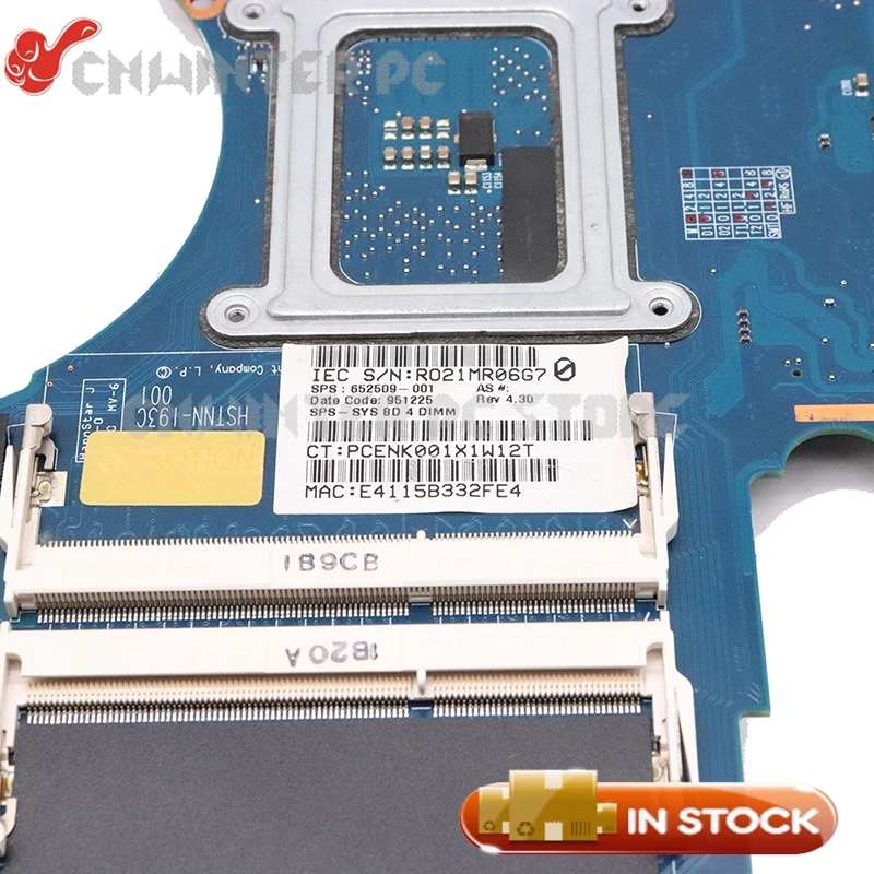 NOKOTION 652509-501 652509-001 652509-601 для hp Elitebook 8760 W ноутбук материнская плата 6050A2438101 QM67 DDR3 с графикой слот