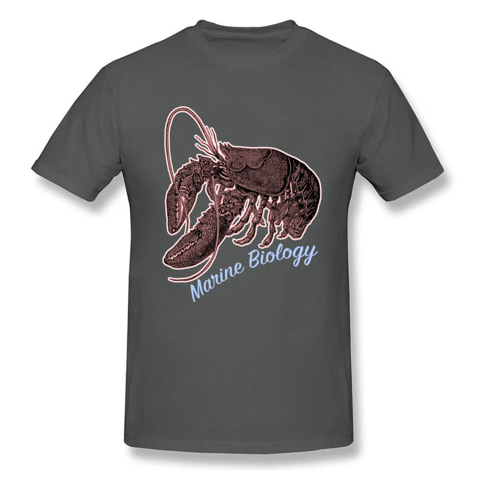  Men Tshirts cosie Hip hop T Shirt Pure Cotton Round Neck Short Sleeve Camisa Sweatshirts Summer/Fall Free Shipping Marine Biology Lobster Illustration Oceanography Marine Li carbon
