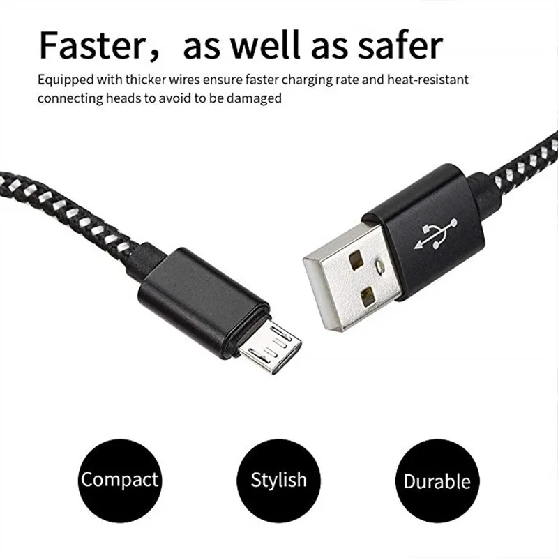 Кабель Micro usb Type C для Xiaomi Mi 9 Redmi Note 7 6 pro Nokia 8 PureView 3 1 5 Plus Oukitel C8 alcatel 5v быстрая