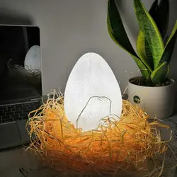 PLA 3D принт ночник яйцо лампа Рождество Детская ночь свет светодиодный книжный шкаф свет прикроватная лампа украшение дома для Хэллоуина