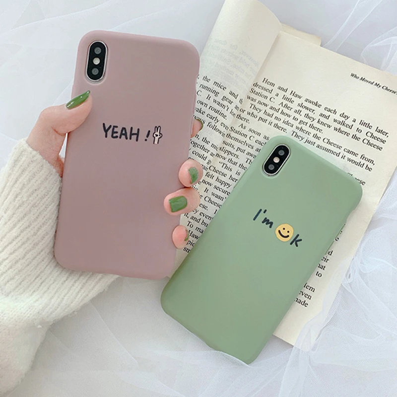 

BONVAN For iPhone X XR XS Max Case soft simple Plain Protection Back Funda For iPhone 6 6s 7 8 Plus Phone Cover Coque