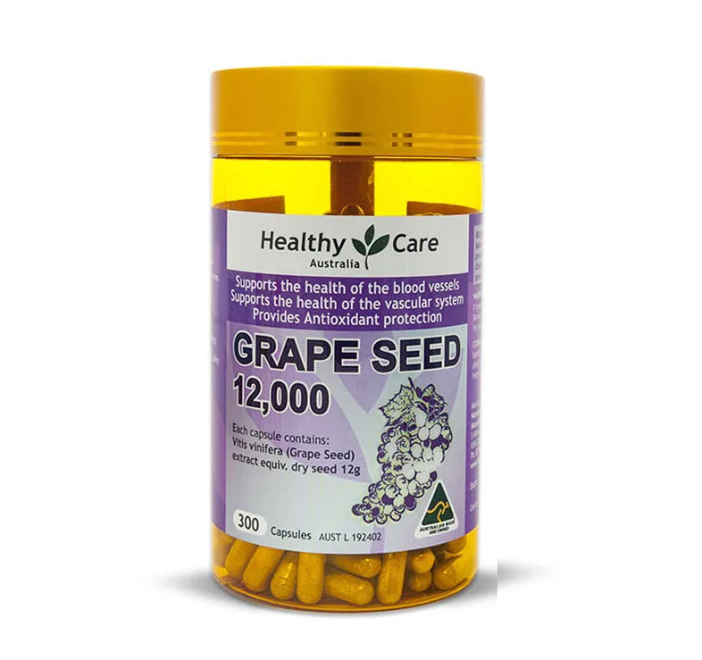 

Free Shipping Healthy Care Grape Seed Extract 12000 Mg 300 pcs