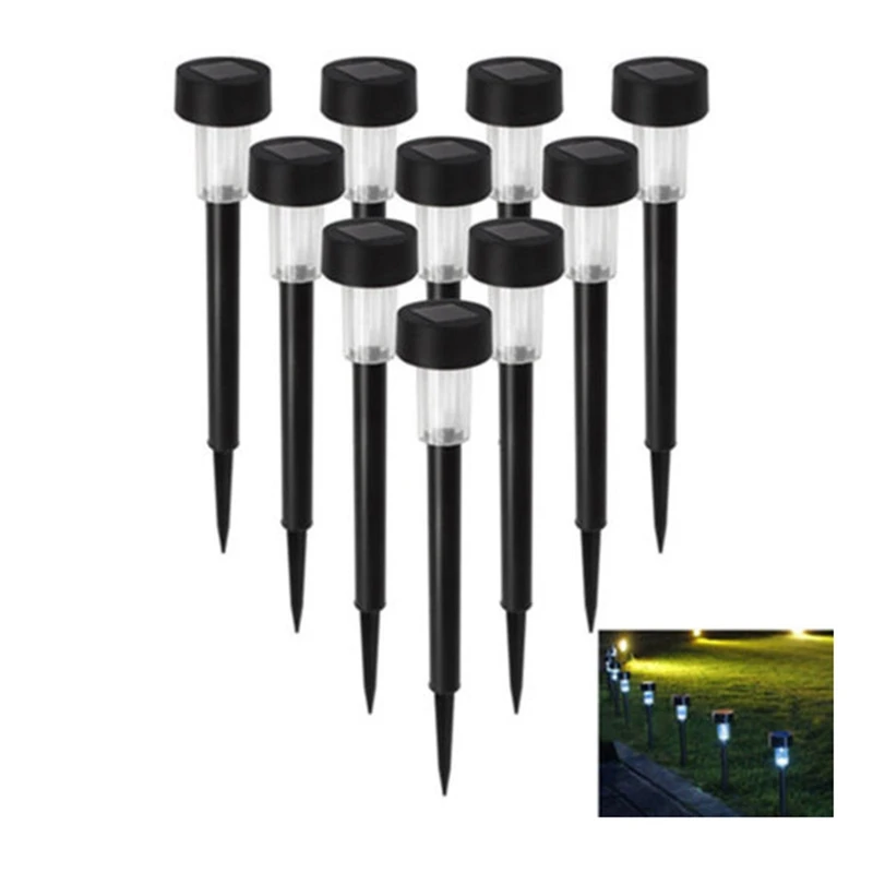 

Solar Powered Led Lights Outdoor Path Spot Lamp Yard Garden Lawn Landscape Led Set Of 10
