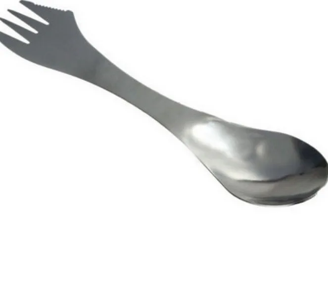 

by dhl 200pcs 3 In 1 Stainless Steel Spoon Fork Knife Fruit Dessert Dinner Utensils Spork Outdoor Picnic Cutlery Kitchen Gadget