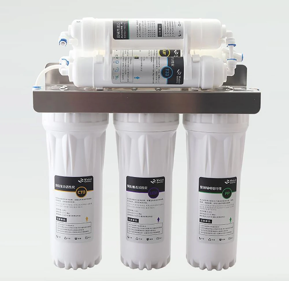 Water Purifier 6 Stage Filter Cartridge PP UDF CTO UF T33 WAF System