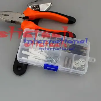 

by dhl 500pcs practical 10 Slots Cosmetic Adjustable Jewelry Necklace Clear Storage Box Organizador Case Holder Craft Tools