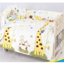 OUTAD милый 100*58 см/110*60 см 5 шт./компл. хлопчатобумажные Гольфы детские, для малышей Постельное белье комфортная Детская кровать бампер Органайзер детская кроватка комплект Лидер продаж
