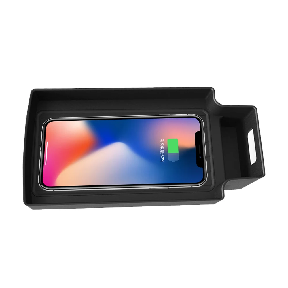 

QI Wireless Car Charger For Audi Q3 2016-2018 Intelligent Infrared Fast Wireless Charging Car Phone Holder for IPhone