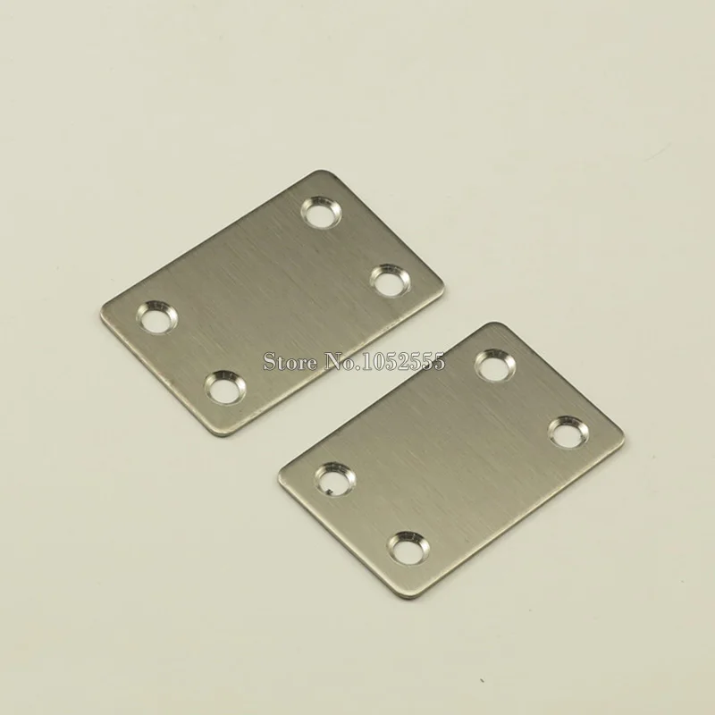 50pcs 59*37mm stainless steel Flat Brackets Straig...