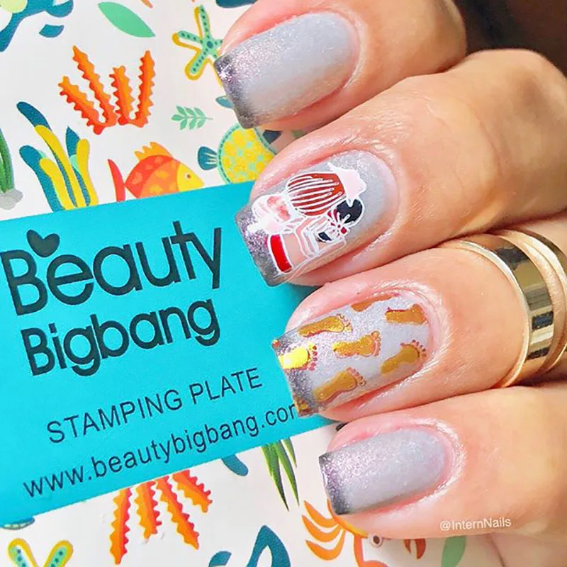 BeautyBigBang 6*12 см пластины для стемпинга ногтей для стемпинга в стиле ретро природа мир цветочный лист тема для дизайна ногтей шаблонные штампы пластины