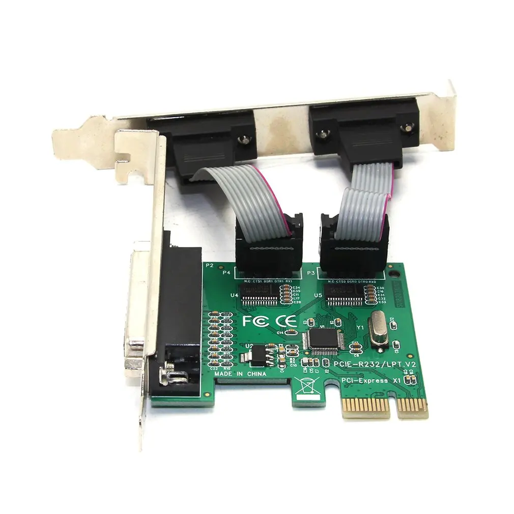 

Pci-E To Serial Port Card Rs232 Parallel Port Printer Card Com Port Expansion Card Tax Control Card 2 String 1 And