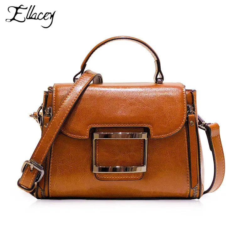 

2019 Spring Real Genuine Leather Handbag Handbags Woman Small Vintage Crossbody Bags For Women Shoulder Messenger Bag Female