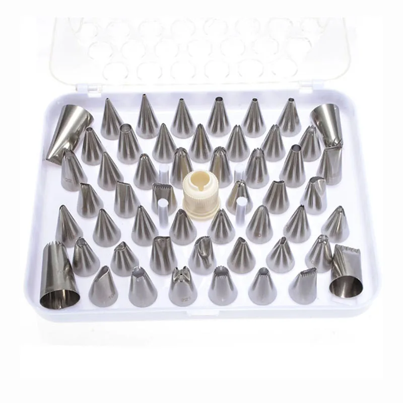 52 Socket Cap Gateau +100 disposable pastry bag cake Nozzles pocket