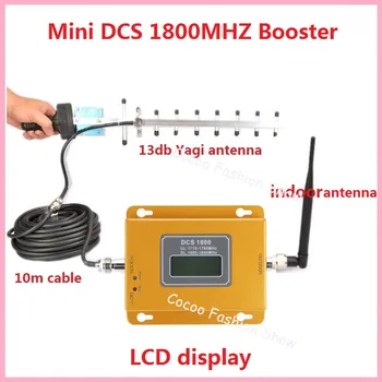 

ZQTMAX 2G 4G mobile signal booster dcs repeater 1800 lte Cellular Signal Amplifier with yagi Antenna
