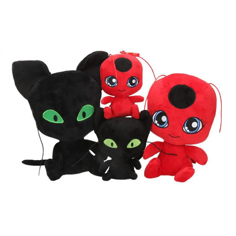 

Ladybug And Cat Noir Juguetes Soft Doll LadyBug Adrien Marinette Plagg Tikki Plush Toy