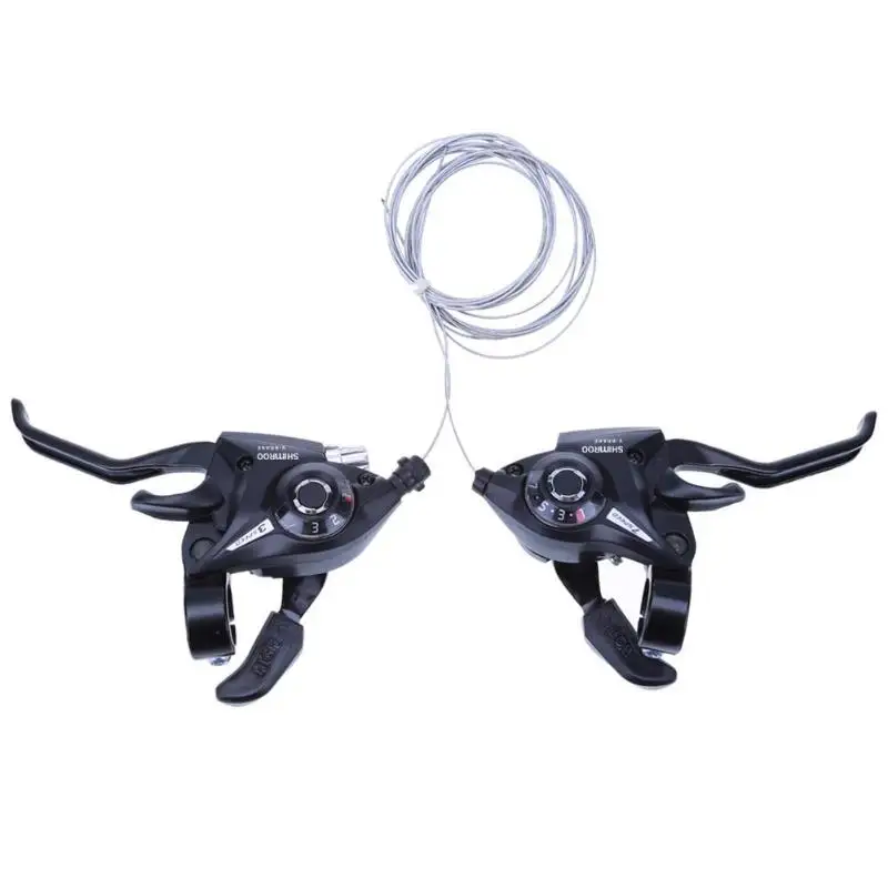 

21 Speed Bicycle Shifter Brake Conjoined DIP Derailleurs Mountain Bike Road Handle Crank Levers Left 3 Right 7 Brake Shifter Set