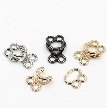 

5SET sewing accessoriesHigh-grade mink fur coat metal buckle dark, invisible coat buttons, hooks connecting buckle