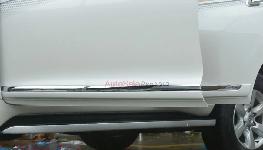 Защита боковая дверь защита корпуса литье полоски Накладка для Toyota Land Cruiser Prado FJ150
