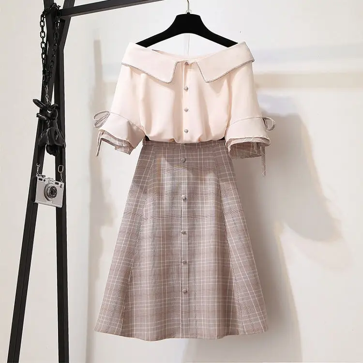 

SexeMara Real shot Hard autumn and winter slim slimming suit set skirt two-piece suit Free shipping