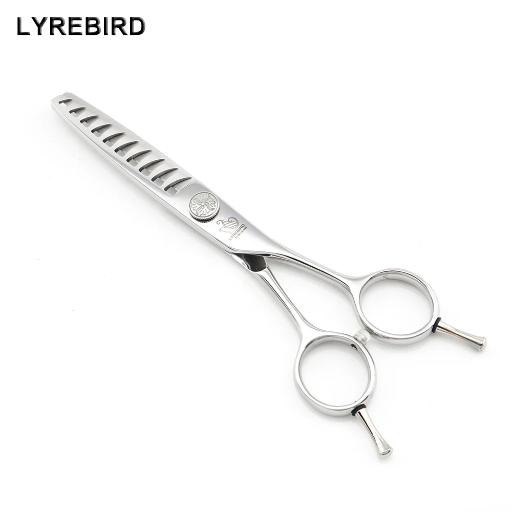 

Barber Thinning Shears 6 Inch 9cr13 10 Teeth Hair scissors Flower Screw F326 Lyrebird HIGH CLASS NEW