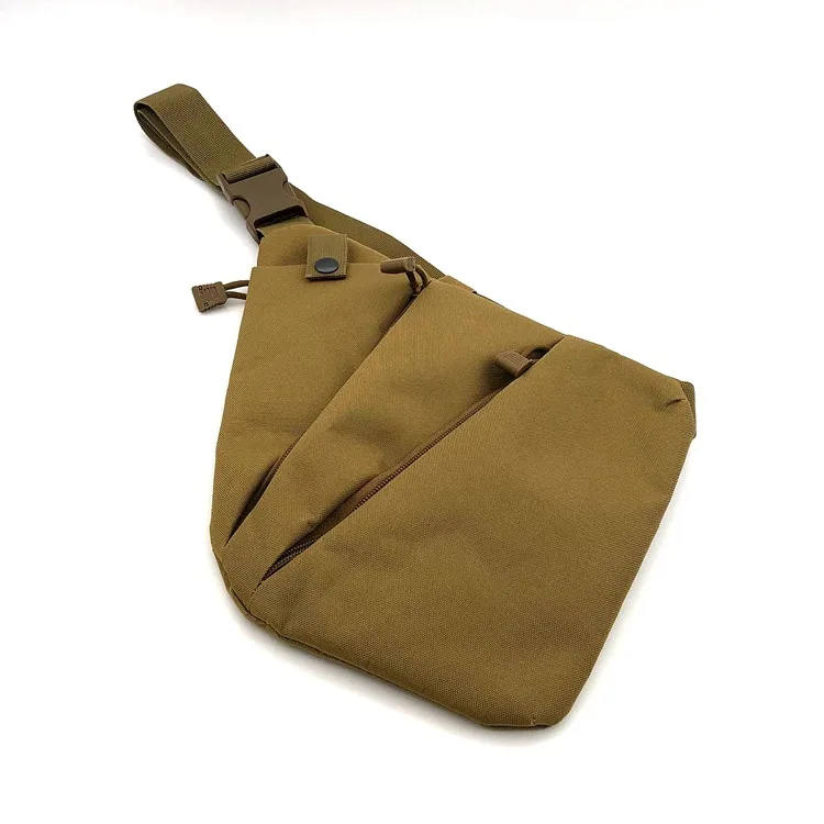 Tactics Multifunctional Concealed Tactical Storage Gun Bag Holster  Men's Anti-theft Left Right Nylon Shoulder Bag Chest Bag