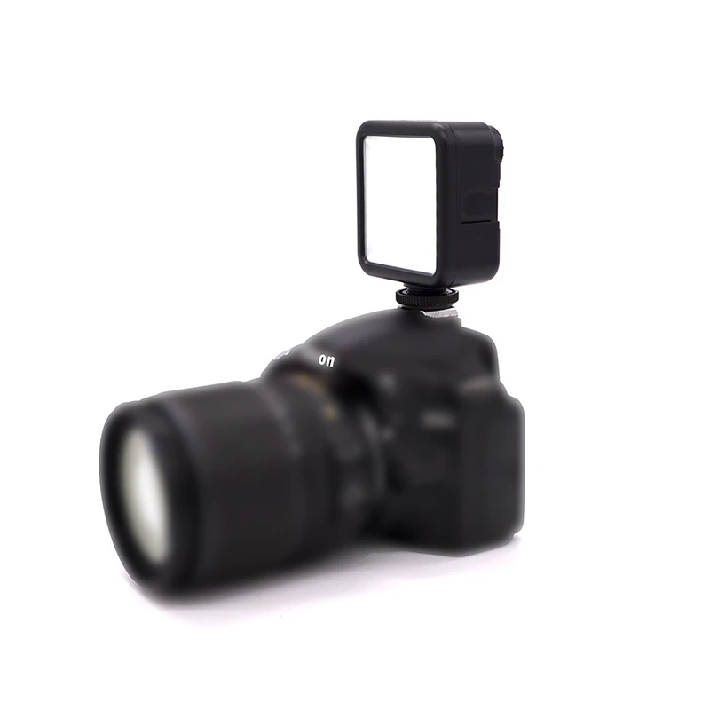 Мини видеокамера светодиодсветильник панель лампа 6000K для DSLR видеокамеры DVR DV