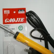 Электрический паяльник AC 220 V-240 V 50 W, сварочный инструмент, желтый Утюг с европейской вилкой