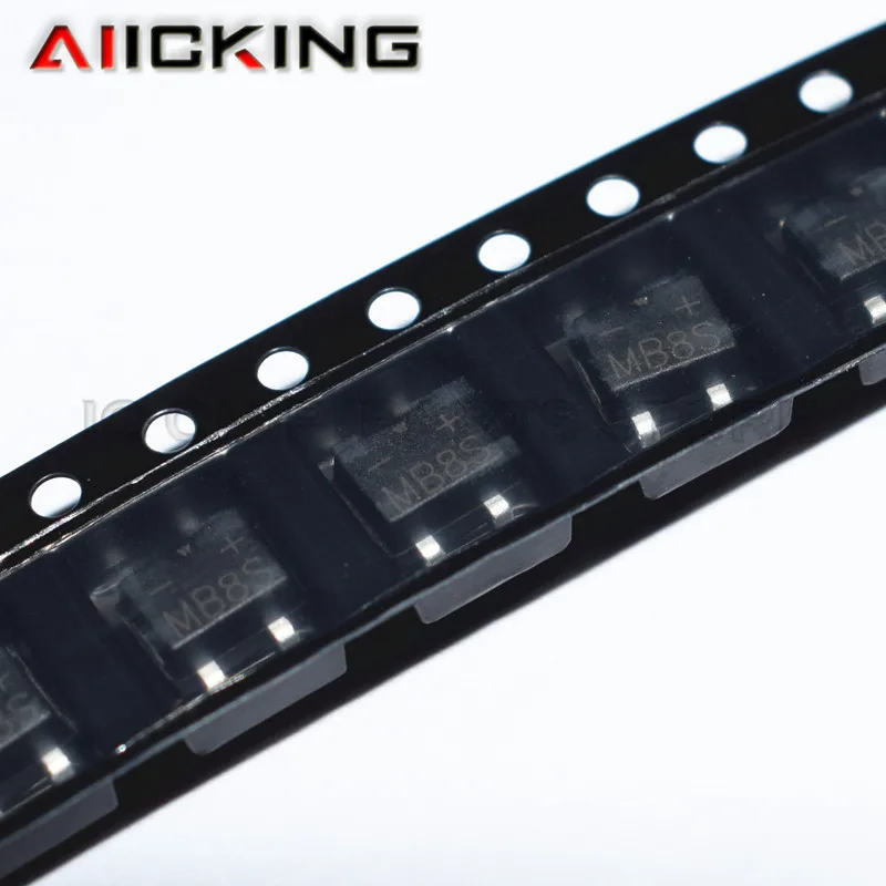 

10PCS MB8S 0.5A 800V SOP4 Bridge Stacker Rectifier New Original