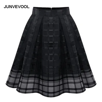 

Plaid Pleated Skirt Elegant Women Mini Club Wear Fashion Sexy Lady Mesh Hollow Out Casual Clothing Above Knee Slim Summer Skirts